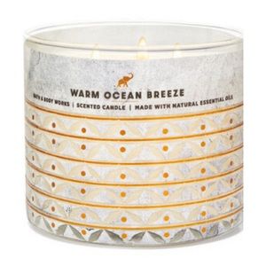Bath & Body Works Warm Ocean Breeze 3-Wick Candle 14.5oz NWT